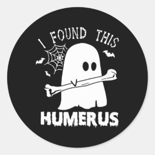 Adesivo Redondo Encontrei Este Humero Boo Ghost Halloween Costu