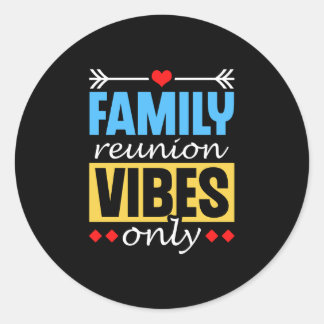 Adesivo Redondo Encontro familiar vibes apenas reunião famílias