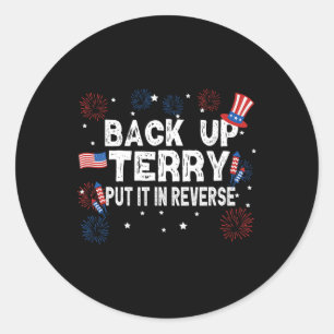Adesivo Redondo Encoste A Camisa Terry, Coloque-A Engraçada 4 De