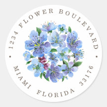 Endereço de devolução botânica do Buquê Cherry Blo