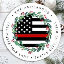 Endereço de Devolução da Linha Vermelha fina do Bo