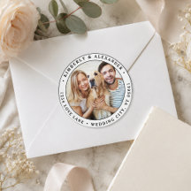  Endereço de Devolução de Casamento Moderno com Fo