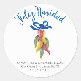 Adesivo Redondo Endereço de devolução Envelope Selo Vedante Piment