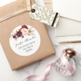 Adesivo Redondo Endereço de retorno