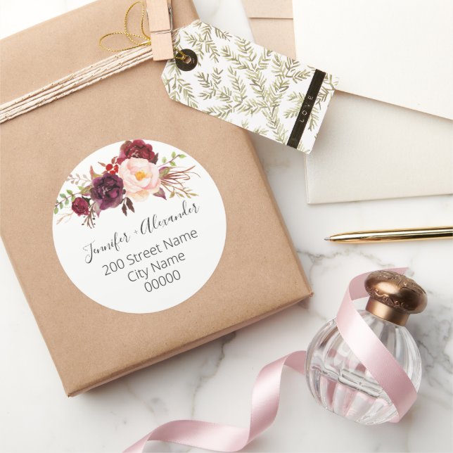 Adesivo Redondo Endereço de retorno (Presentear)