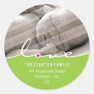 Adesivo Redondo ENDEREÇO FOTOGRÁFICO: Love divide 6