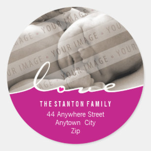 Adesivo Redondo ENDEREÇO FOTOGRÁFICO: "Love split" 4