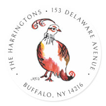 Endereço Ilustrado À Mão Do Cute De Partucho Laran