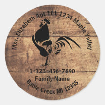 Endereço residencial da família Rooster Silhouette