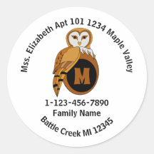 Endereço residencial de emergência do Barn Owl bri