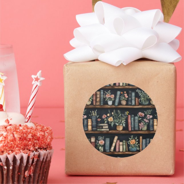 Adesivo Redondo  Endless Books Retro (Festa)