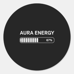 Adesivo Redondo Energia Aura Em 67