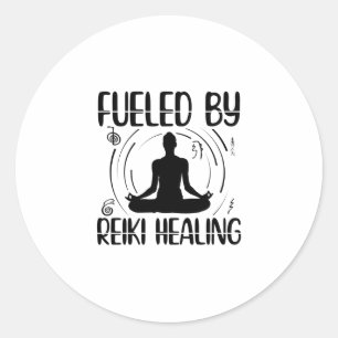 Adesivo Redondo Energia de cura em Reiki   Ideia De Presente Para