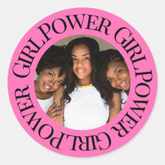 Adesivo Redondo Energia de Menina Personalizada