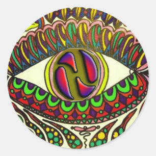 Adesivo Redondo Energia hidráulica Trippy