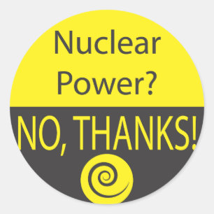 ADESIVO REDONDO ENERGIA NUCLEAR? NÃO, OBRIGADOS!