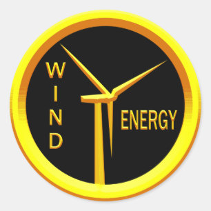 Adesivo Redondo Energias eólicas