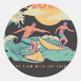 Adesivo Redondo Energy Flow Lessons Learn Sticker