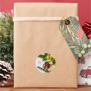 Adesivo Redondo Enfeites de natal