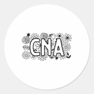 Adesivo Redondo Enfermagem Certificada de Adn com Cuidados De Saúd