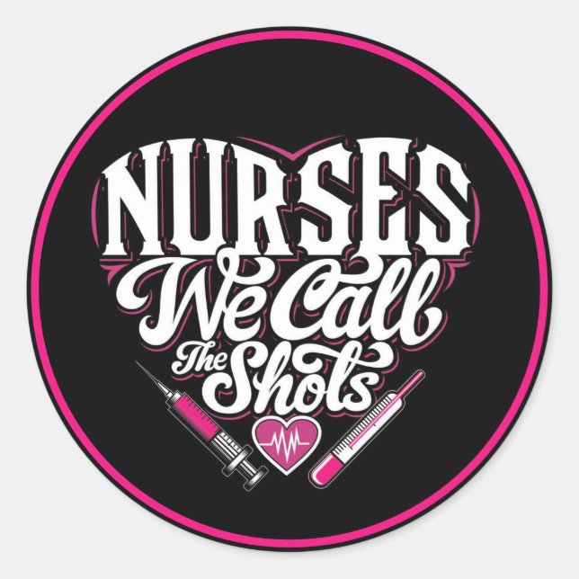 Adesivo Redondo Enfermagem de Cotações (Frente)