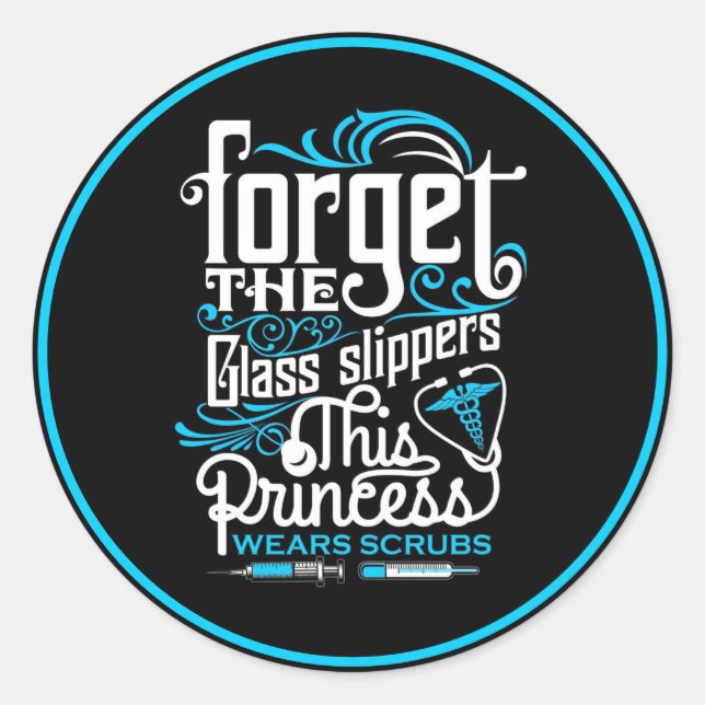 Adesivo Redondo Enfermagem de Cotações (Frente)