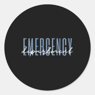 Adesivo Redondo Enfermagem de Cuidados de Saúde do Departamento de