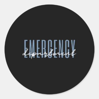 Adesivo Redondo Enfermagem de Cuidados de Saúde do Departamento de