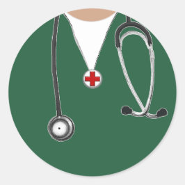 Adesivo Redondo Enfermeira