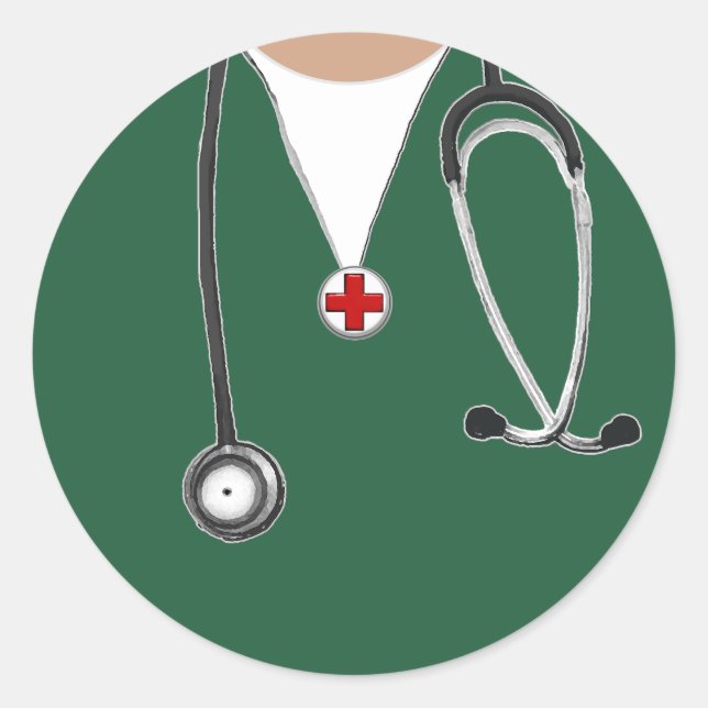 Adesivo Redondo Enfermeira (Frente)