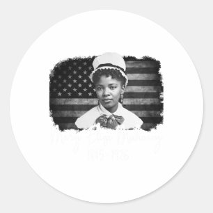 Adesivo Redondo Enfermeira Afro-Americana de 1rua História Negra M