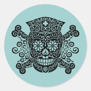 Adesivo Redondo Enfermeira antiga do pirata