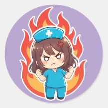 Enfermeira Chibi Original 3.0 - Irritada