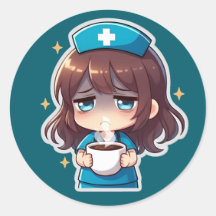 Enfermeira Chibi Original - Café com Fadiga
