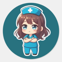 Enfermeira Chibi Original - Calma Profissional
