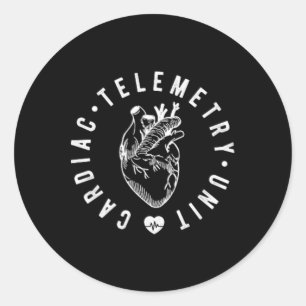 Adesivo Redondo Enfermeira da Unidade de Telemetria Cardíaca Cvicu