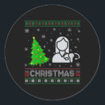 Adesivo Redondo Enfermeira de Ob Enfermeira de Xmas Iluminação Fei<br><div class="desc">Enfermeira de Ob Enfermeira de Xmas Iluminação Feia de Natal</div>