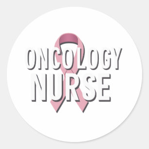 Adesivo Redondo Enfermeira de Oncologia