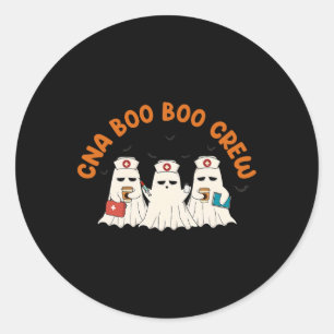 Adesivo Redondo Enfermeira de tripulantes do Cna Boo Retro Funny G