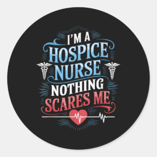 Adesivo Redondo Enfermeira do Hospital Design para Enfermagem de H