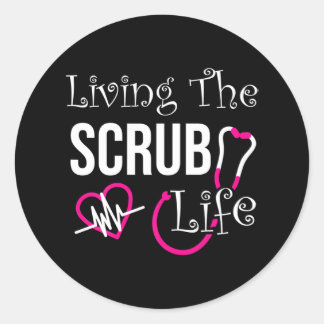 Adesivo Redondo Enfermeira Enfermeira Enfermeira Médica Enfermeira