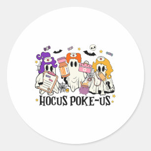 Adesivo Redondo Enfermeira Enfermeira Spooky Enfermeira Costume Ha