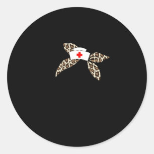 Adesivo Redondo Enfermeira escolar Sim, Ainda Vou À Enfermeira Esc