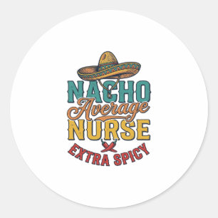 Adesivo Redondo Enfermeira Nacho Média Extra Apimentada Camisa Enf