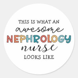 Adesivo Redondo Enfermeira Nefrologia Enfermeira Fantástica Apreci