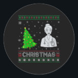 Adesivo Redondo Enfermeiras Enfermeiras Xmas Tree Lighting Febre<br><div class="desc">Enfermeira Enfermeira Xmas Tree Lighting Ugly Christmas Sweater</div>