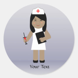 Adesivo Redondo Enfermeiro 1 Personalizado Vinheta