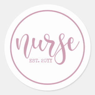 Adesivo Redondo Enfermeiro Ano Personalizado Enfermeiro Enfermeiro