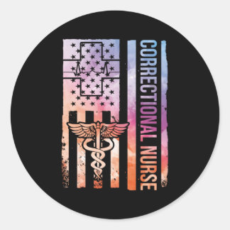 Adesivo Redondo Enfermeiro Correto Enfermeiro Prisional Enfermeiro