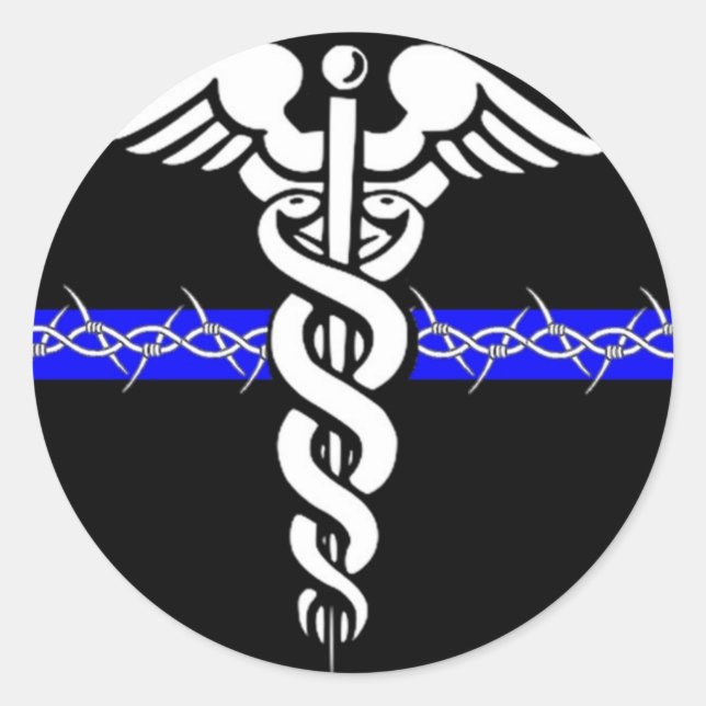 Adesivo Redondo Enfermeiro de Correções (Frente)